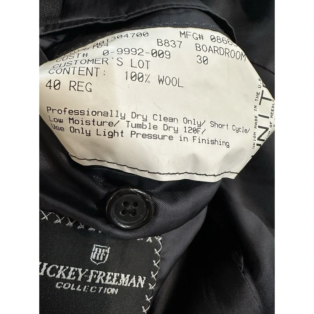 Hickey Freeman x Loro Piana Tasmanian Wool Silk Mens Blazer Sportcoat 40R‎ EUC